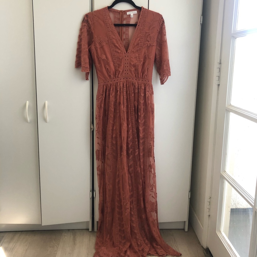 Socialite Lace Overlay Romper size small